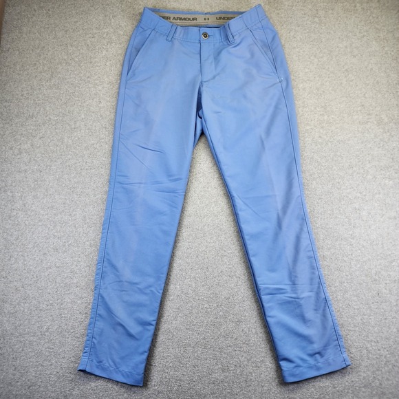 UNDER ARMOUR Blue Match Play Golf Pants 30x30 Performance Stretch - Picture 2 of 9